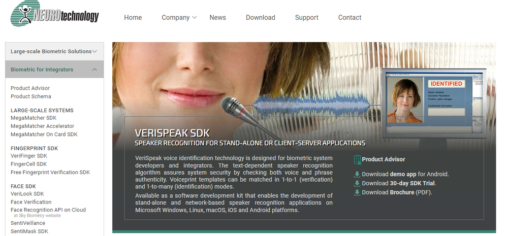 VeriSpeak Screenshot 1