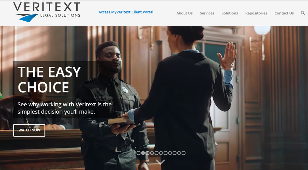 Veritext Screenshot 1
