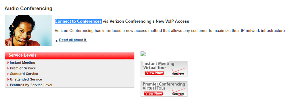 Verizon Conferencing Screenshot 1