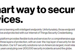 Verizon IoT Security Credentialing Screenshot 1