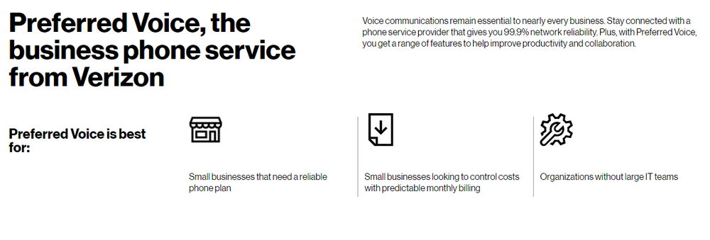Verizon Preferred Voice Screenshot 1