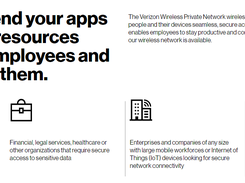 Verizon Wireless Private Network Screenshot 1