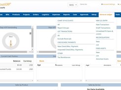 General ledger section- Versa Cloud ERP