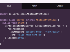Vert.x Screenshot 1