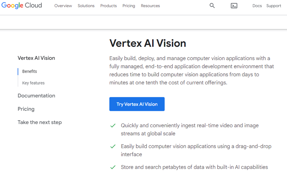 Vertex AI Vision Screenshot 1