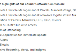 Verts Courier ERP Screenshot 2