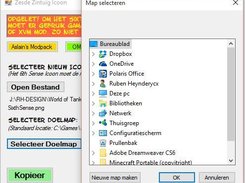 Selecteer Doelmap