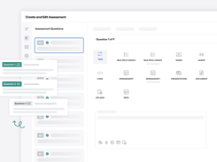 Create Your Assessment: Generate, edit, add or remove skills and questions to build your ideal assessment