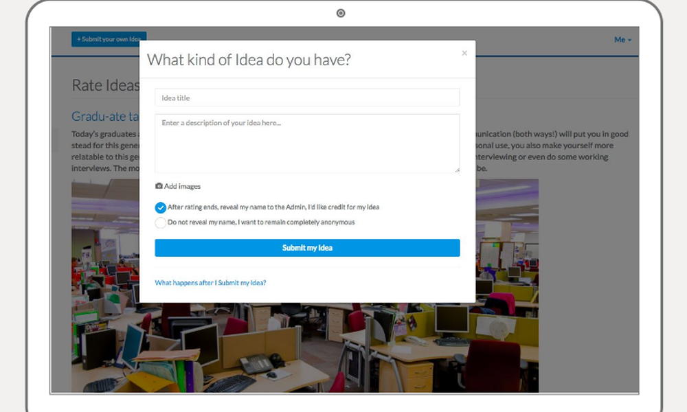 Vetter Online Suggestion Box Screenshot 1