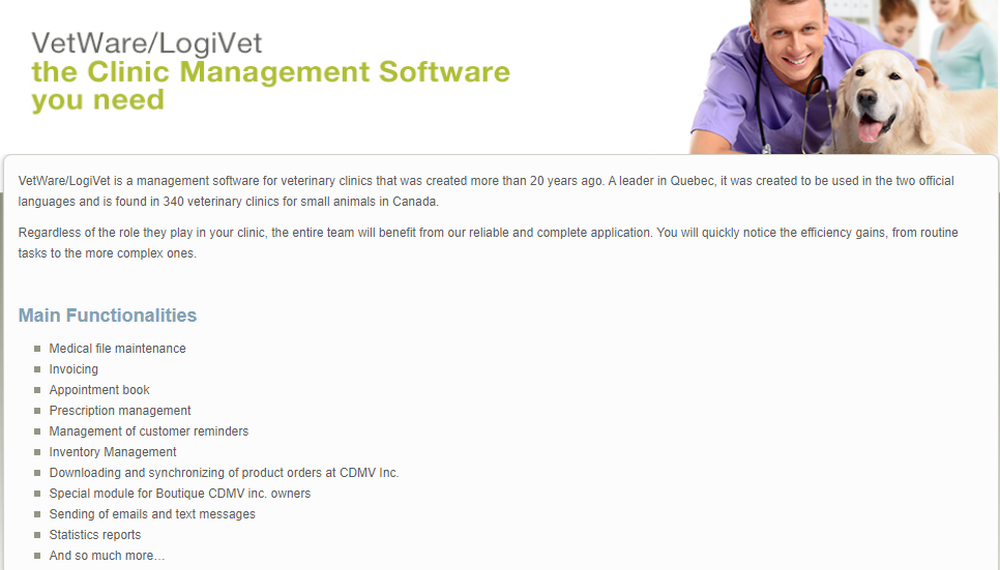 VetWare/LogiVet Screenshot 1