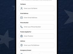 Easily capture applicant details with VEVR’s smart, mobile-friendly interview form. Streamline onboarding with accurate, structured, and secure data entry.