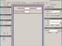 Drag and drop layout designer