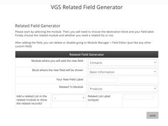 VGS Related Field Generator Screenshot 2