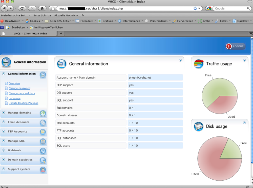 VHCS Screenshot 1