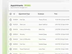 Appointments Dashboard