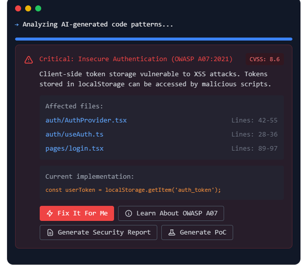 VibeSecurity Screenshot 1