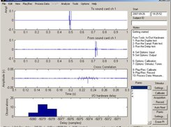 Determination of the sound card's i/o delay.