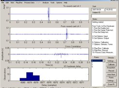 Determination of the sound card's i/o delay.