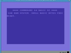 The start screen for the C64 on Amiga OS 3.x