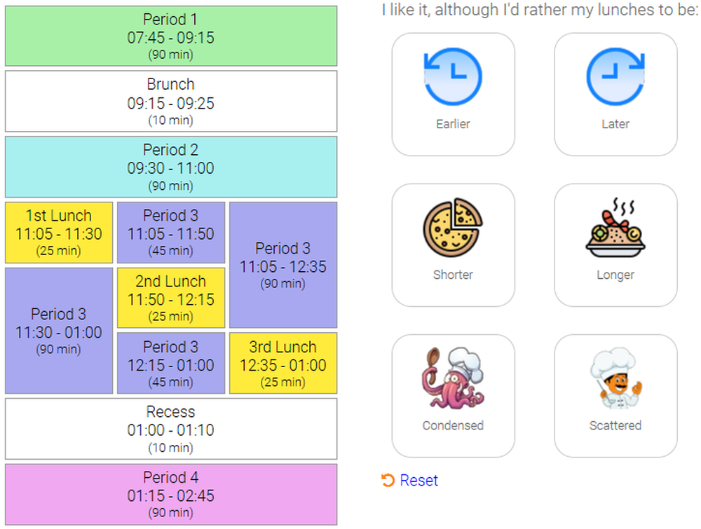 Create your bell schedule