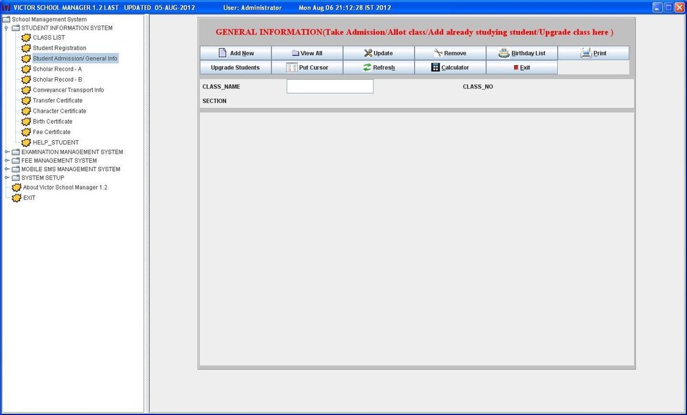 Victor School Manager Screenshot 1
