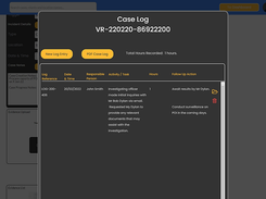 Case Management Log - Manage your case log by entering tasks undertaken and billable hours. Print your case log to accompany an invoice.