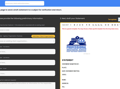 Smart Statements - Use our templates to draft statements for client or witness verification and digital signing.