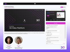 3Q Streaming & Video Hosting Platform for Businesses - Live Streaming Interface