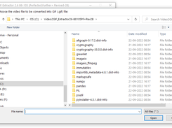 Video-2-GIF Extractor 2.6 B8-105 (Perfected.Further+ Revised 2B) PC Apps screenshot 1B [Choosing video file]