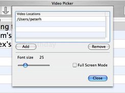 The preferences window, directories that hold DVD VIDEO_TS 