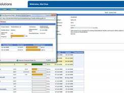 Report Time Recording. Drilled down from Project Overview