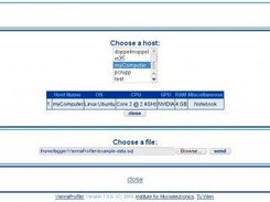 The Vienna Profiler file import window.