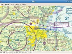 Displaying a portion of a sectional with GPS tracking