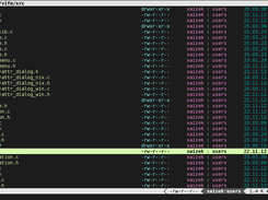 Tree contracted by a filter, single pane, detailed and colorful columns, search match highlighting