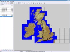 DEM Layer of the UK + tracklogs of a weeks long Road Cycle