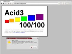 Vilari build with WebKit-r37469 after running Acid3