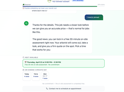 Automatic calendar booking option 