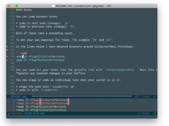 vim-gitgutter Screenshot 1