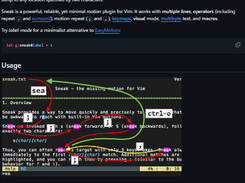 vim‑sneak Screenshot 1