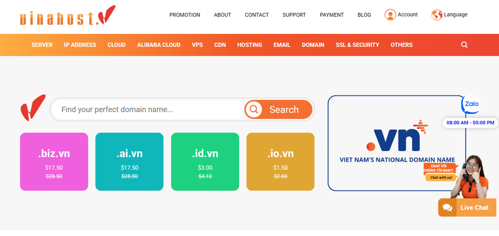 VinaHost Screenshot 1
