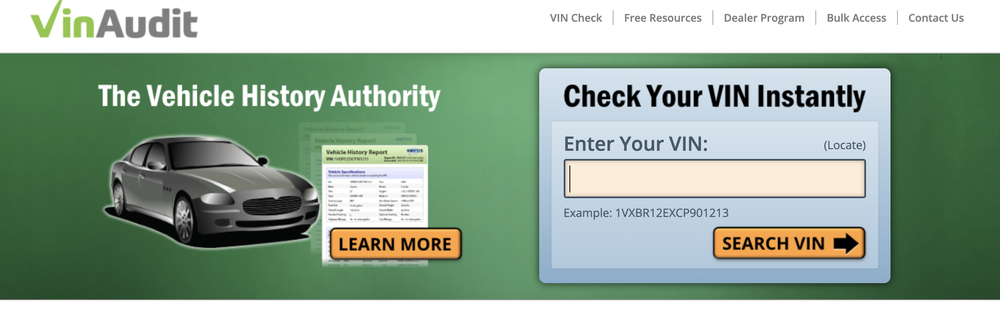 VinAudit Screenshot 1