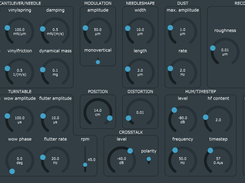 Vinylsimtool-Plugin-VST-0.7  (Note: shown data need not be realistic)