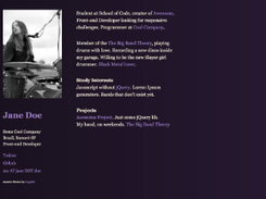 Violet Jekyll Template Screenshot 1