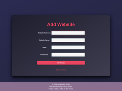 Violet PHP Password Manager Screenshot 5