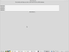 account entry screen