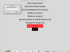 querying the master key from the user