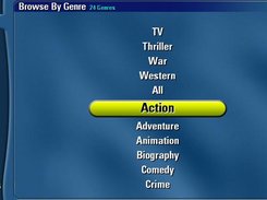 Select a genre to narrow down your list of movies.