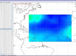 Surface pressure over the Atlantic.