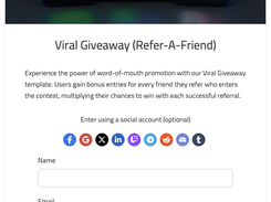 Uplup example live contest.