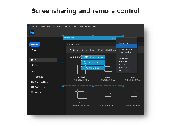 Screen sharing and remote control in Virola Messenger